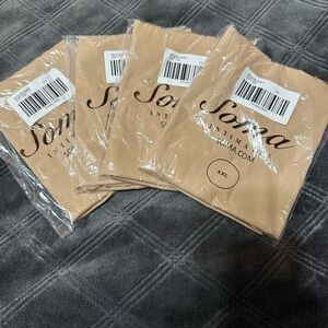 New in pkg Soma vanishing 360 modern brief in color soft tan